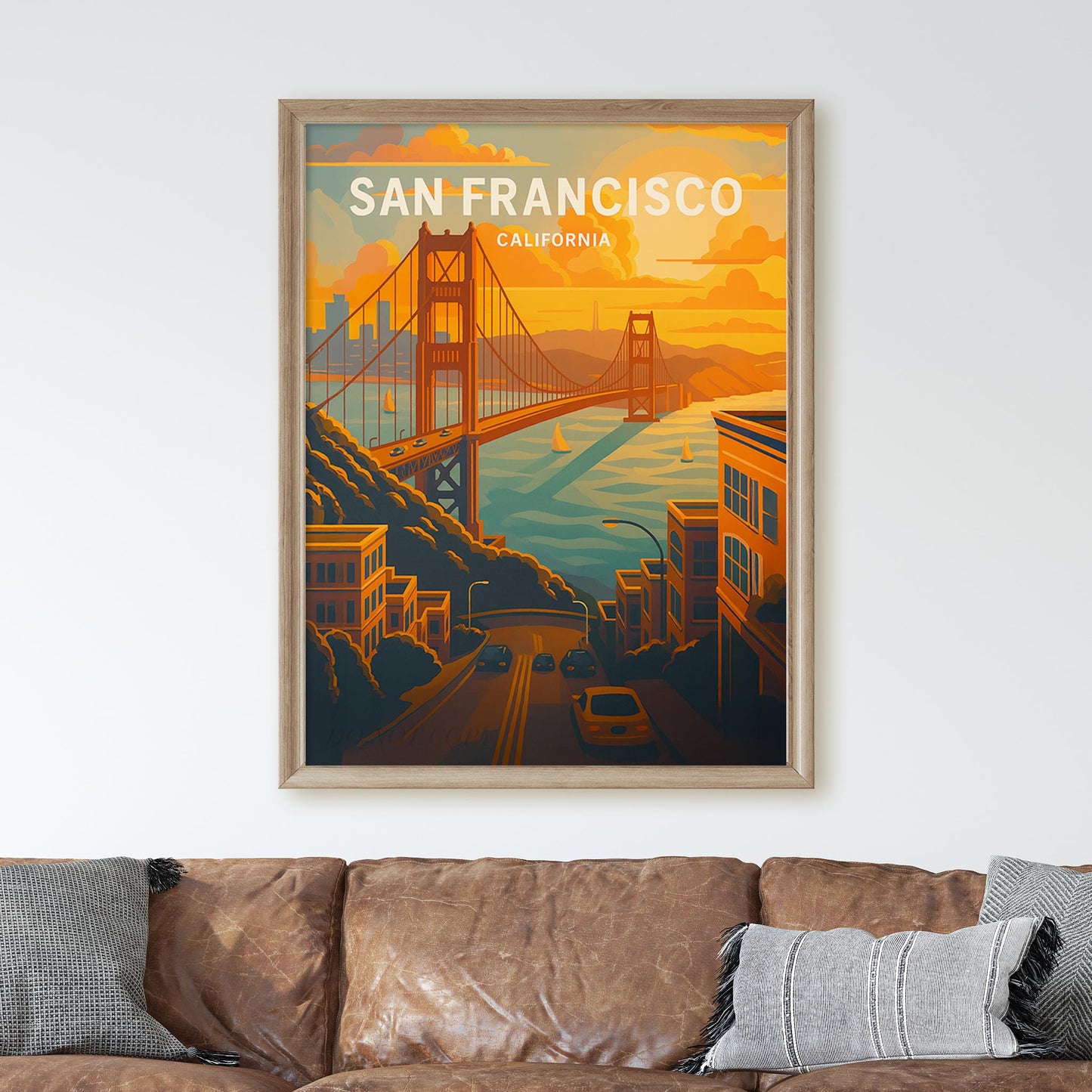 San Francisco Vintage Travel Poster