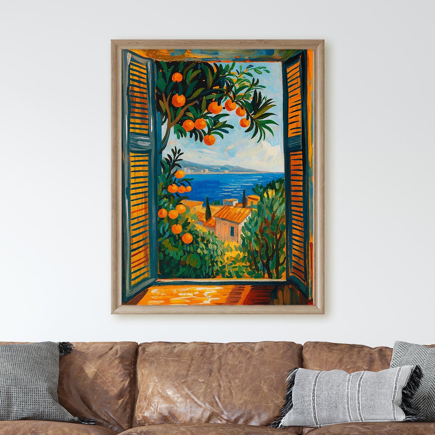 Open Window To The Mediterranean Sea