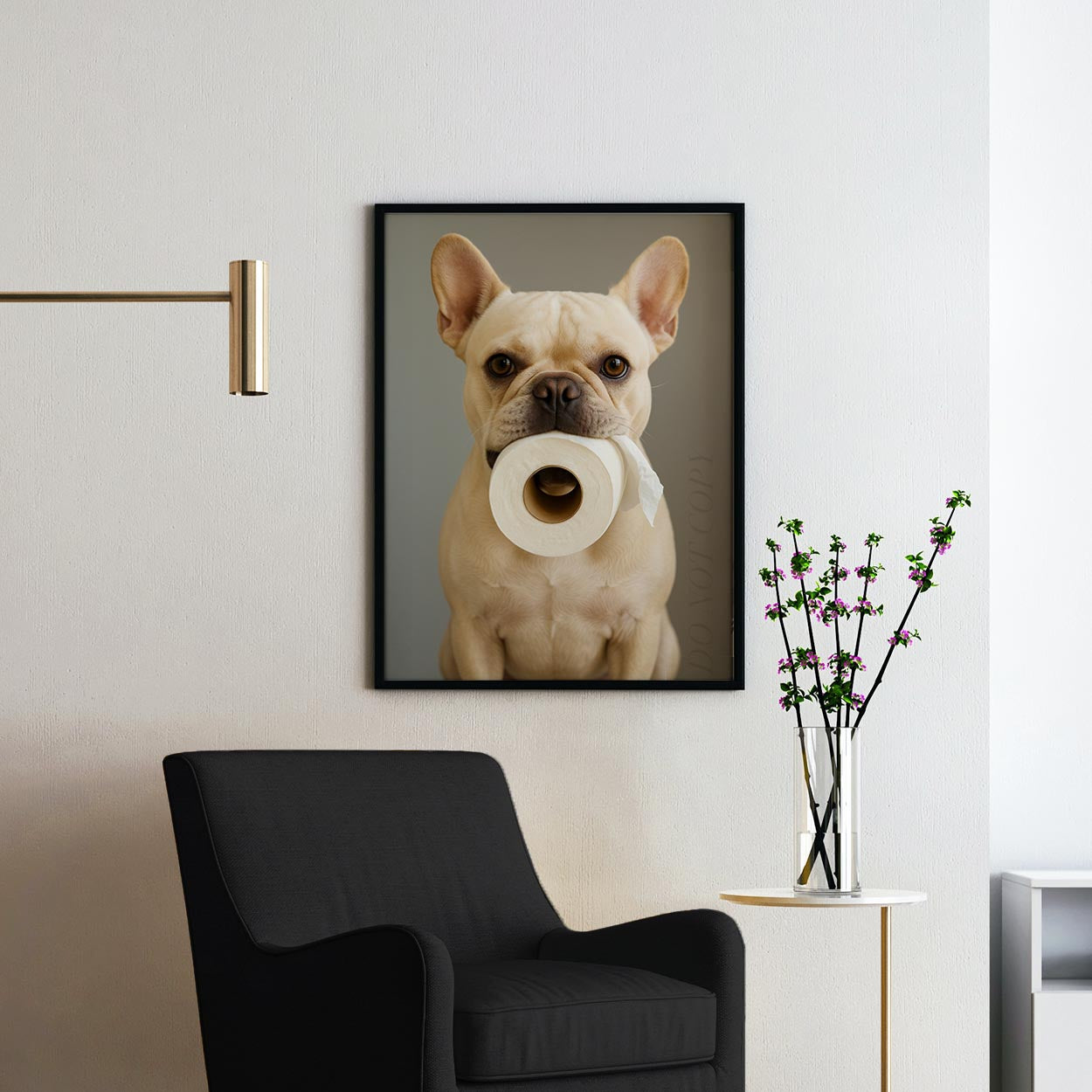 French Bulldog Toilet Paper III
