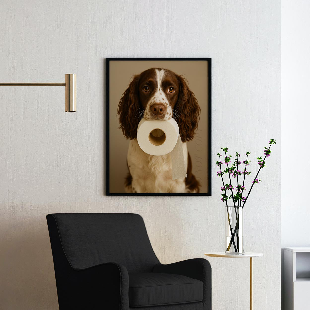 English Springer Spaniel Dog Toilet Paper