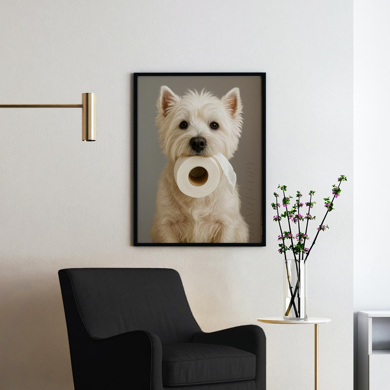 West Highland White Terrier Dog Toilet Paper