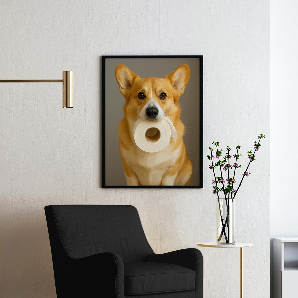 Corgi Dog Toilet Paper