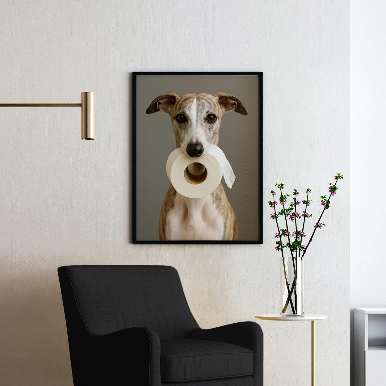 Whippet Dog Toilet Paper