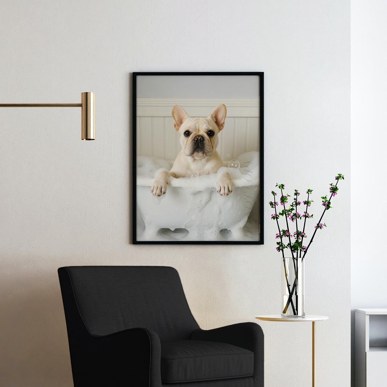 French Bulldog Bubble Bath II