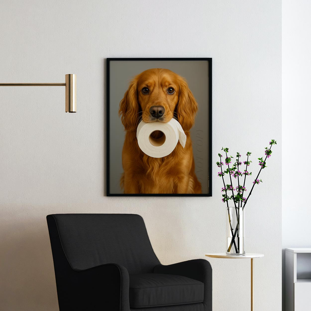 Cocker Spaniel Dog Toilet Paper