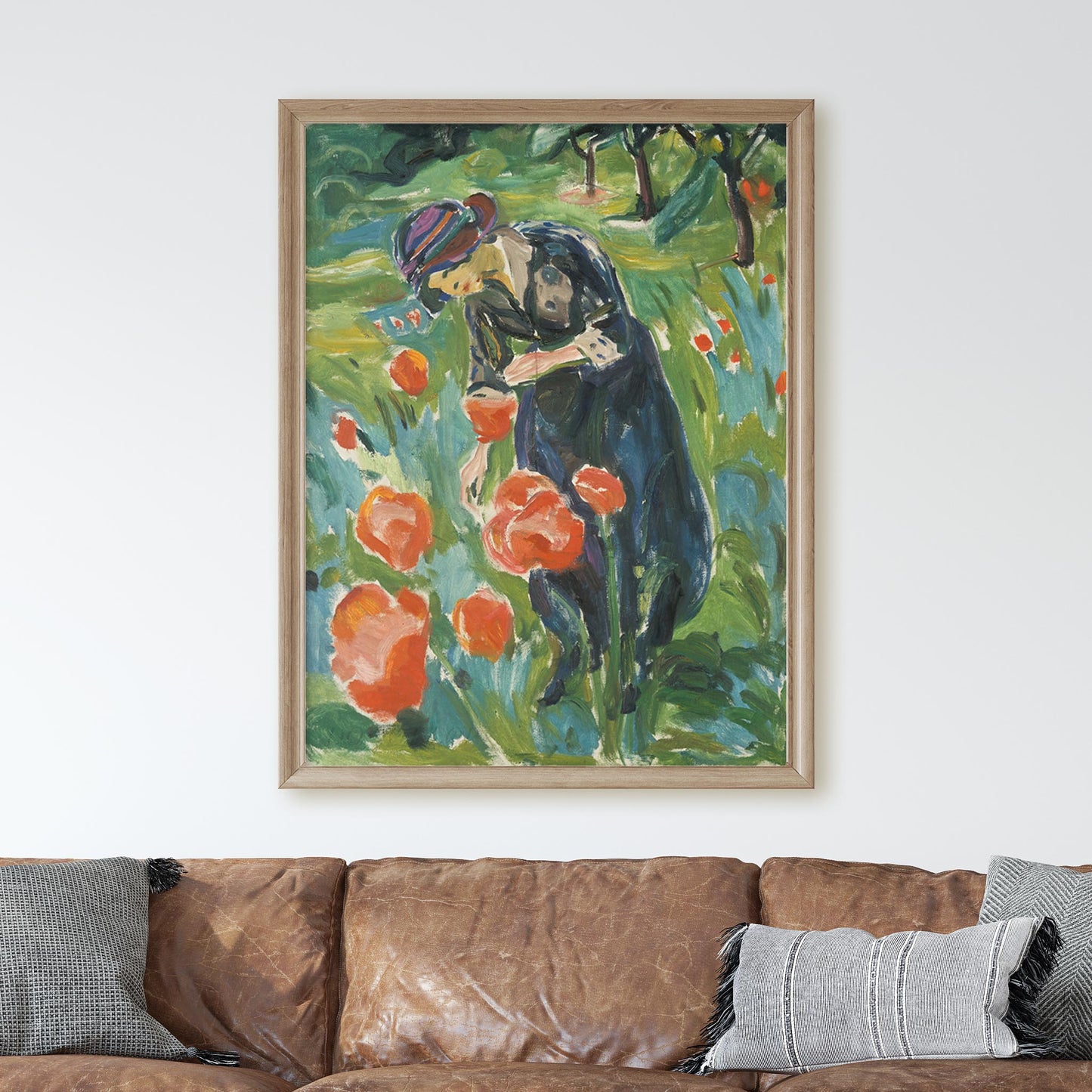 Woman with Poppies by Edvard Munch