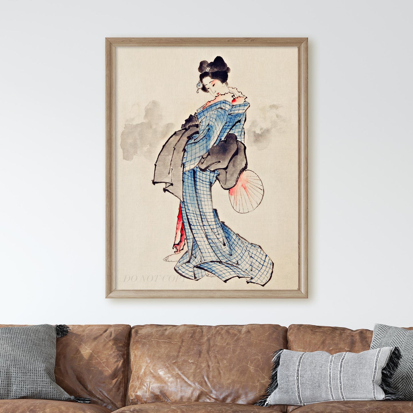Woman, Full-Length Portrait by Hokusai