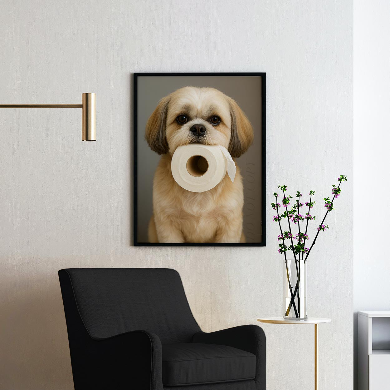 Shih Tzu Dog Toilet Paper