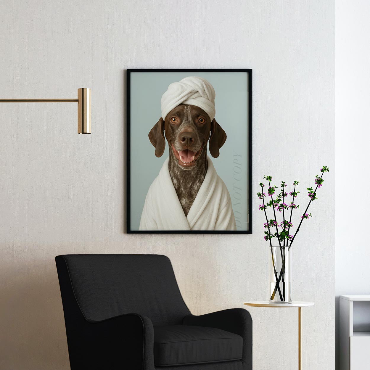 German Shorthaired Pointer Dog Bath Towel