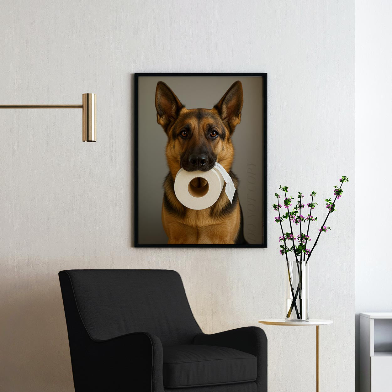 German Shepherd Dog Toilet Paper