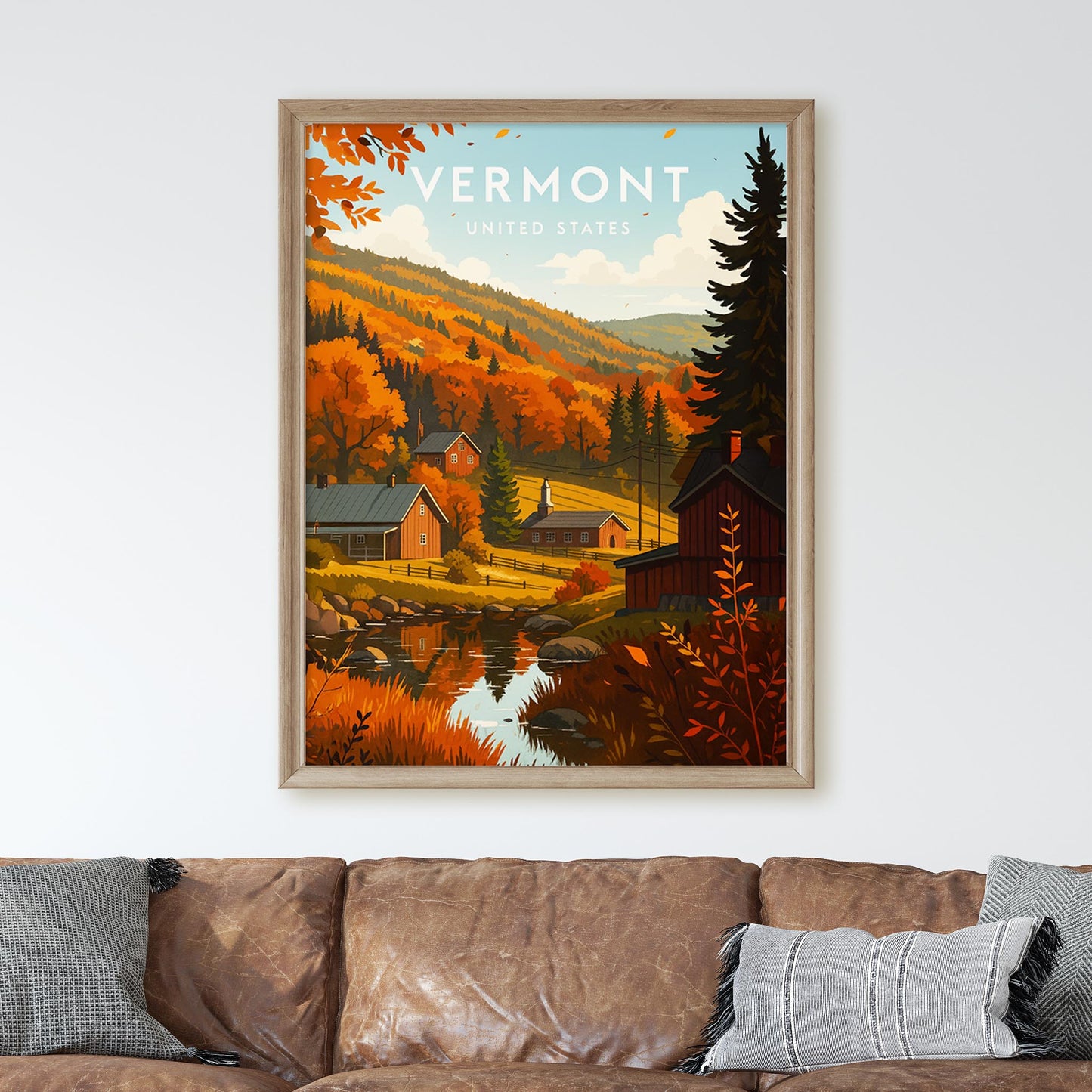 Vermont Vintage Travel Poster