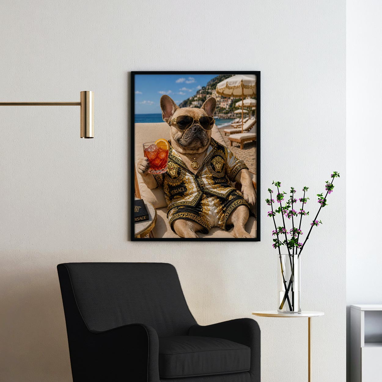 Versace French Bulldog - Life's A Beach