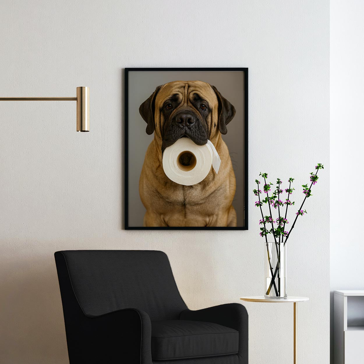 Mastiff Dog Toilet Paper