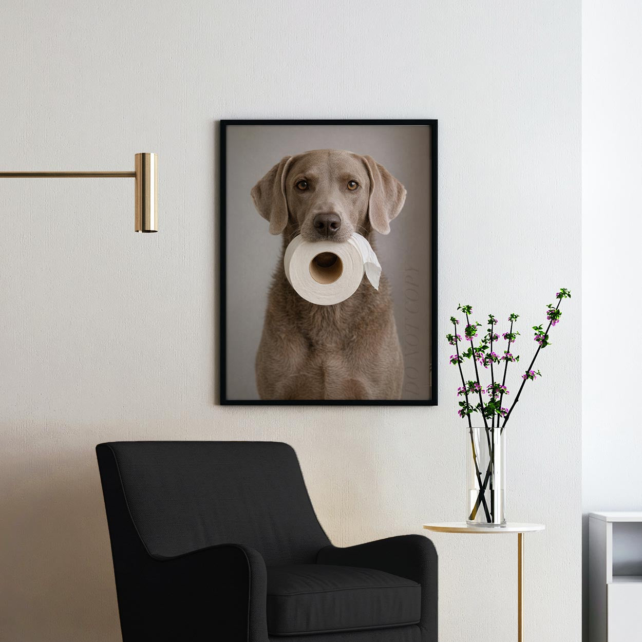 Weimaraner Dog Toilet Paper