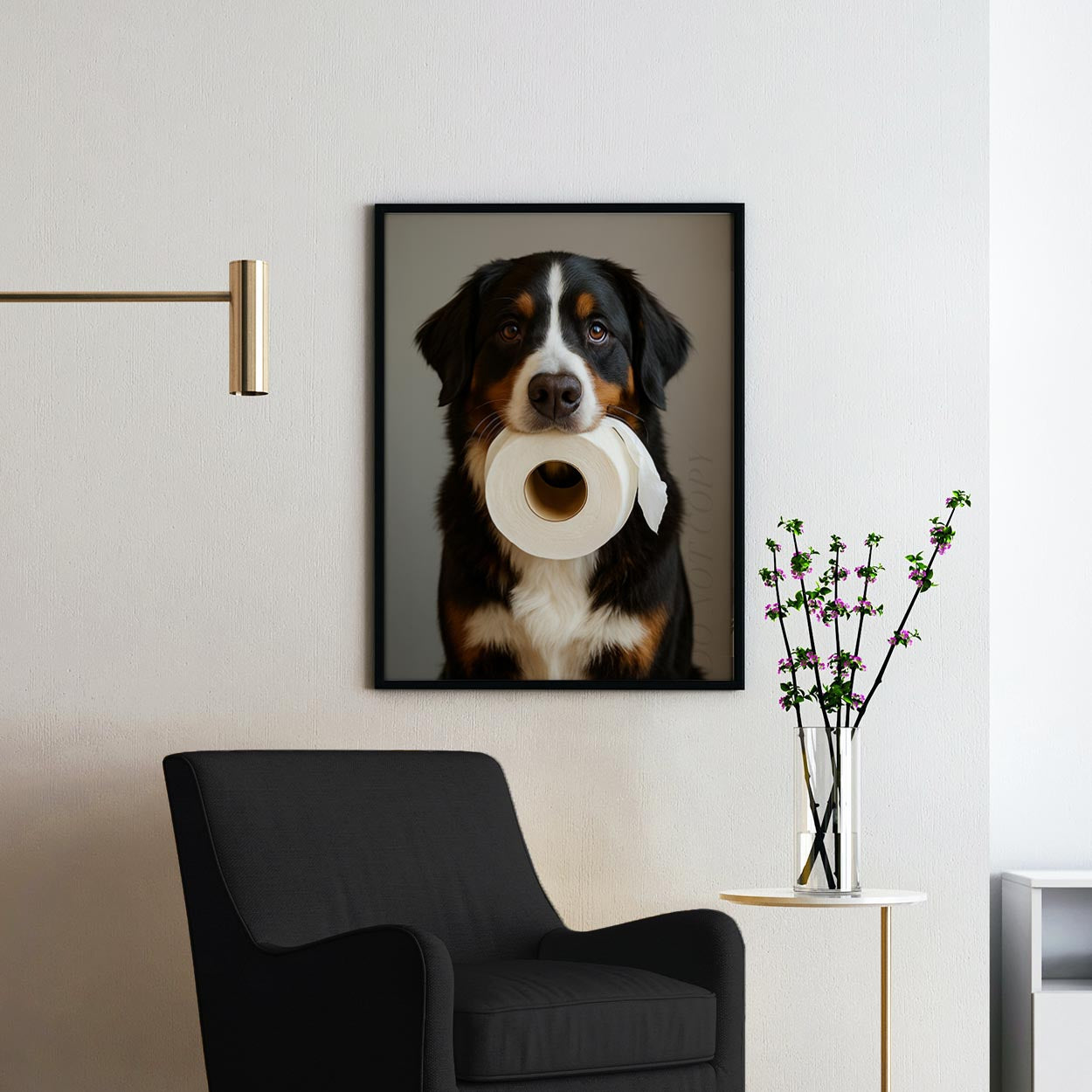 Bernese Mountain Dog Toilet Paper