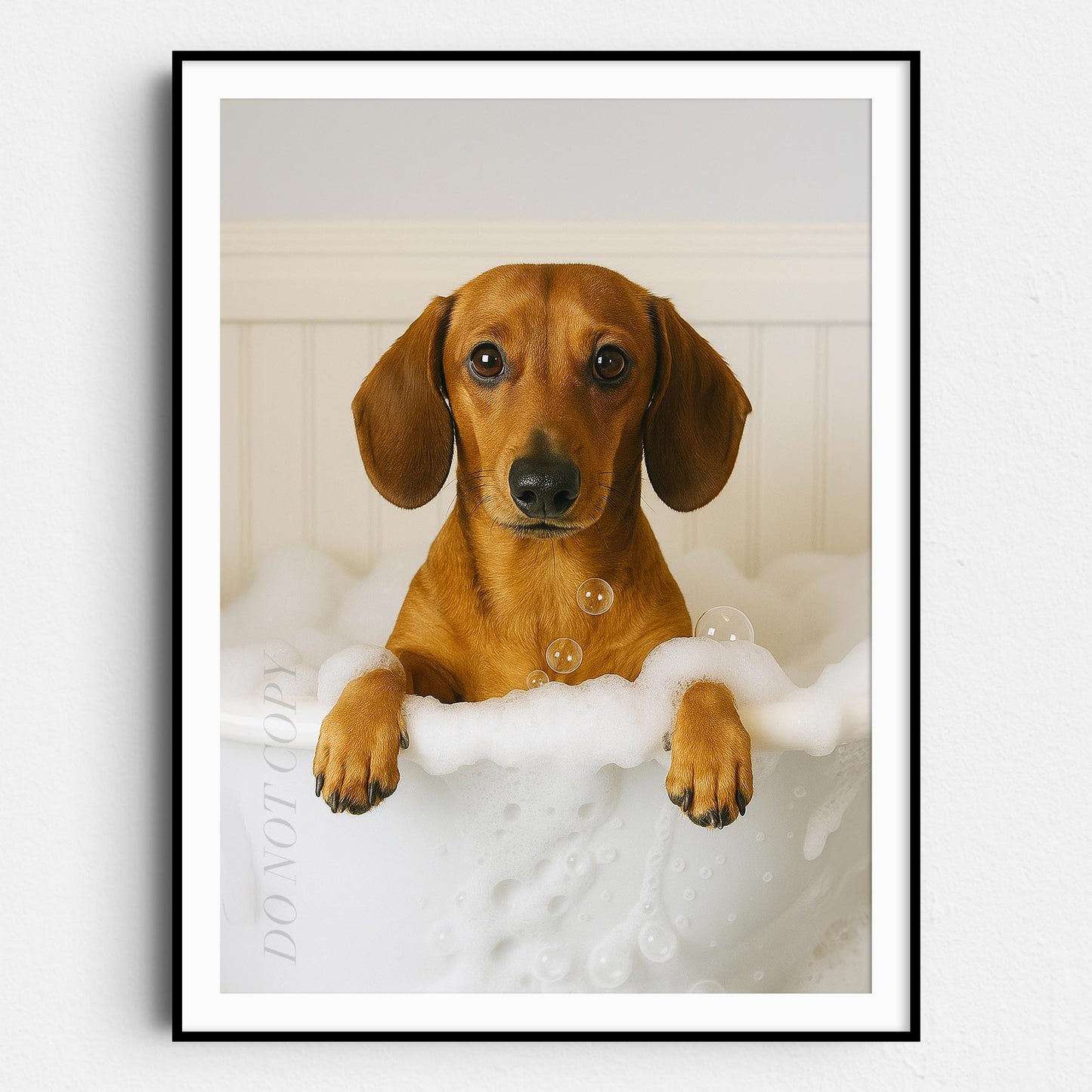 Dachshund Dog Bubble Bath