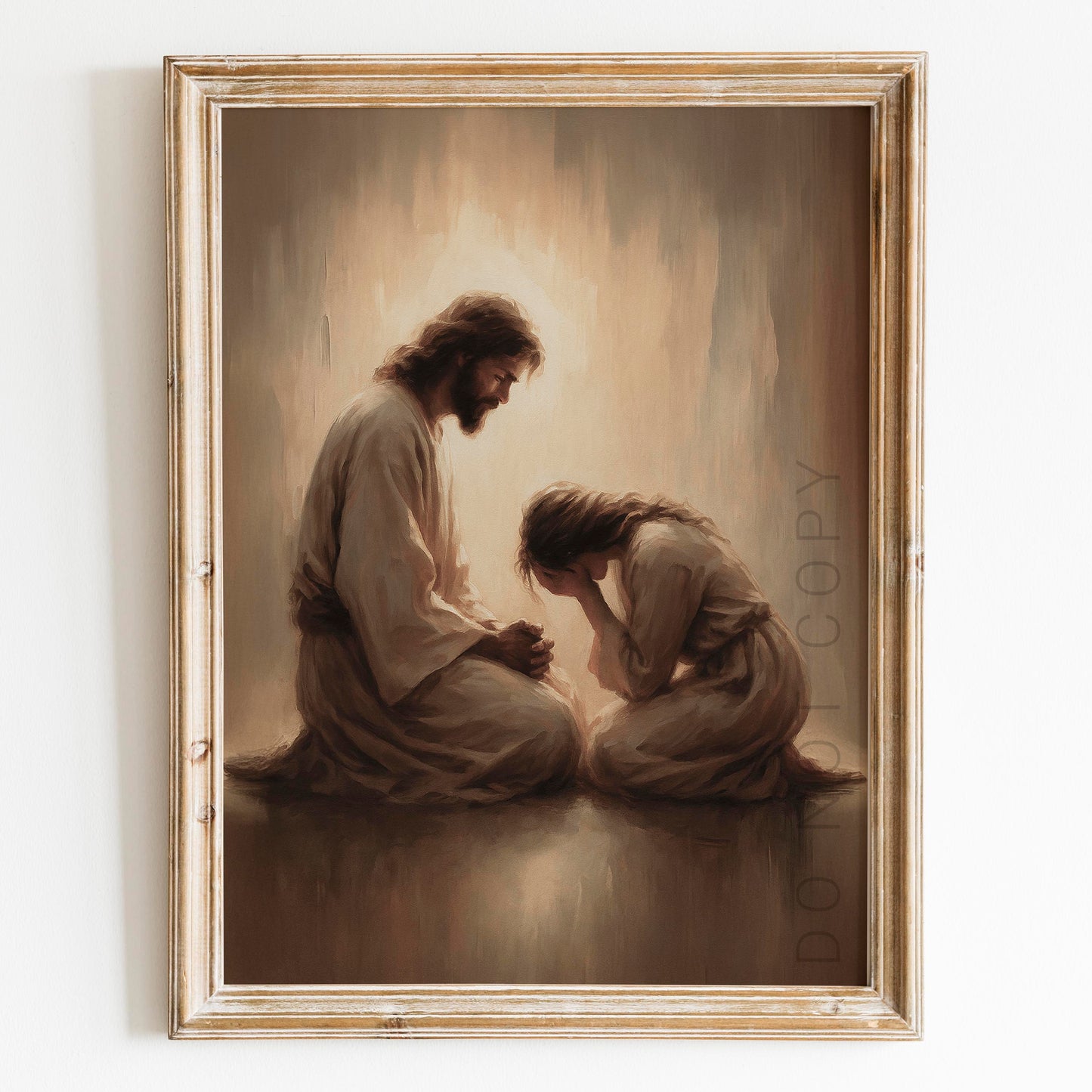 Jesus Christ And Young Girl