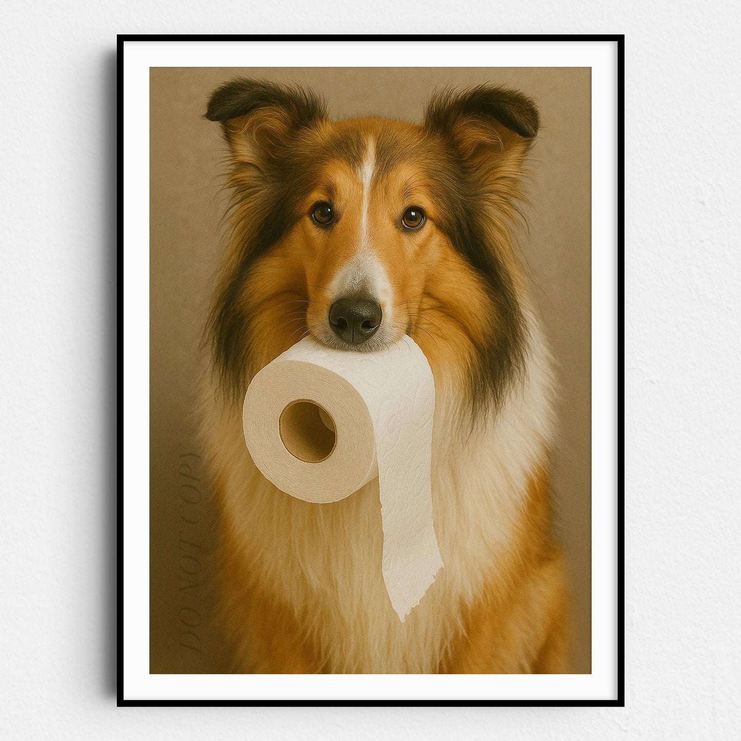 Collie Dog Toilet Paper
