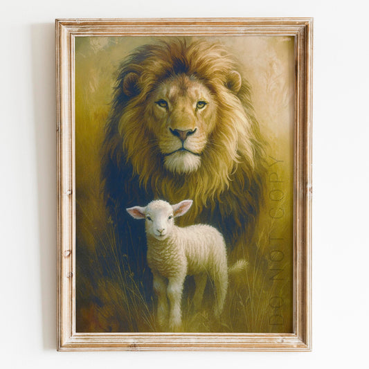 The Lion And The Lamb Jesus Christ