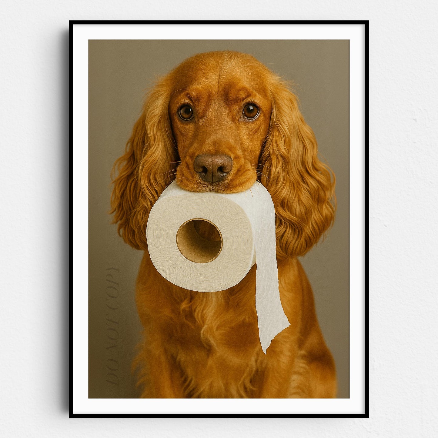 English Cocker Spaniel Dog Toilet Paper