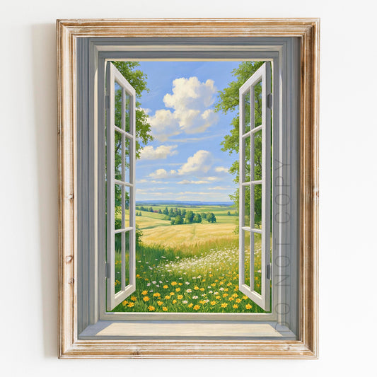 Open Window To The Countryside
