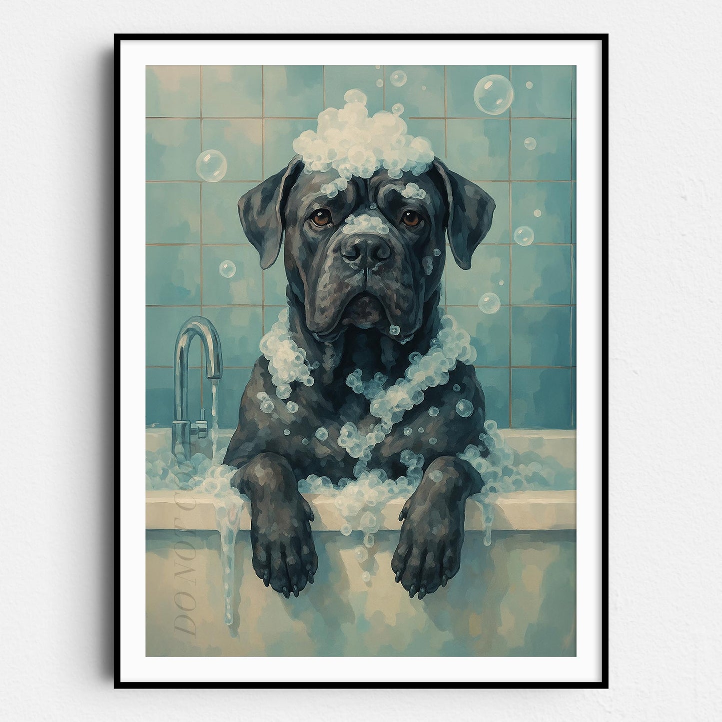 Cane Corso Dog Bathtub Bubble Bath