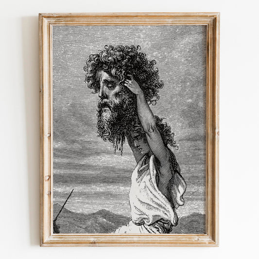 David Slays Goliath by Gustave Dore
