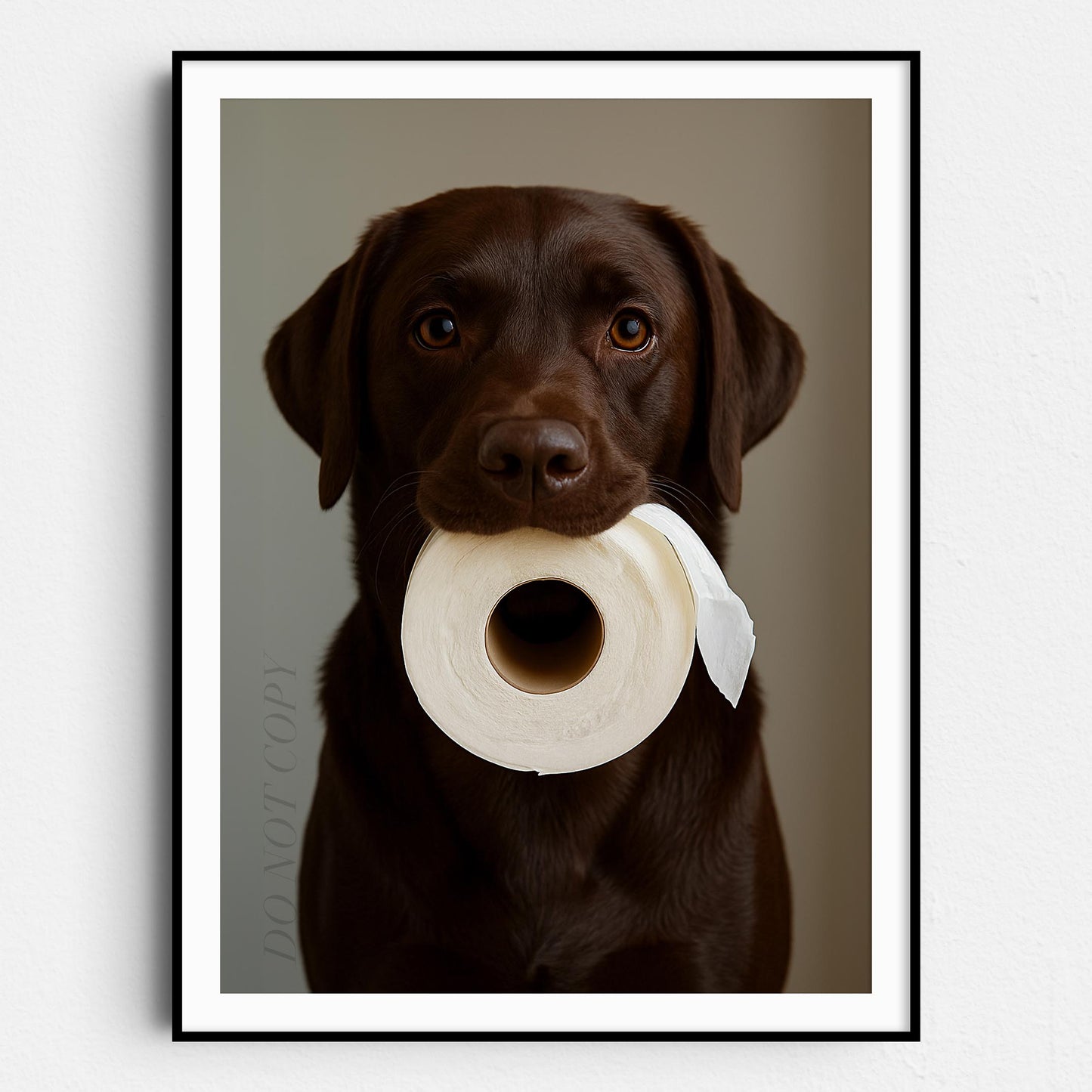Chocolate Labrador Dog Toilet Paper