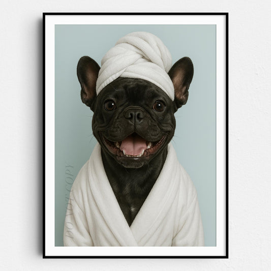 French Bulldog Bath Towel