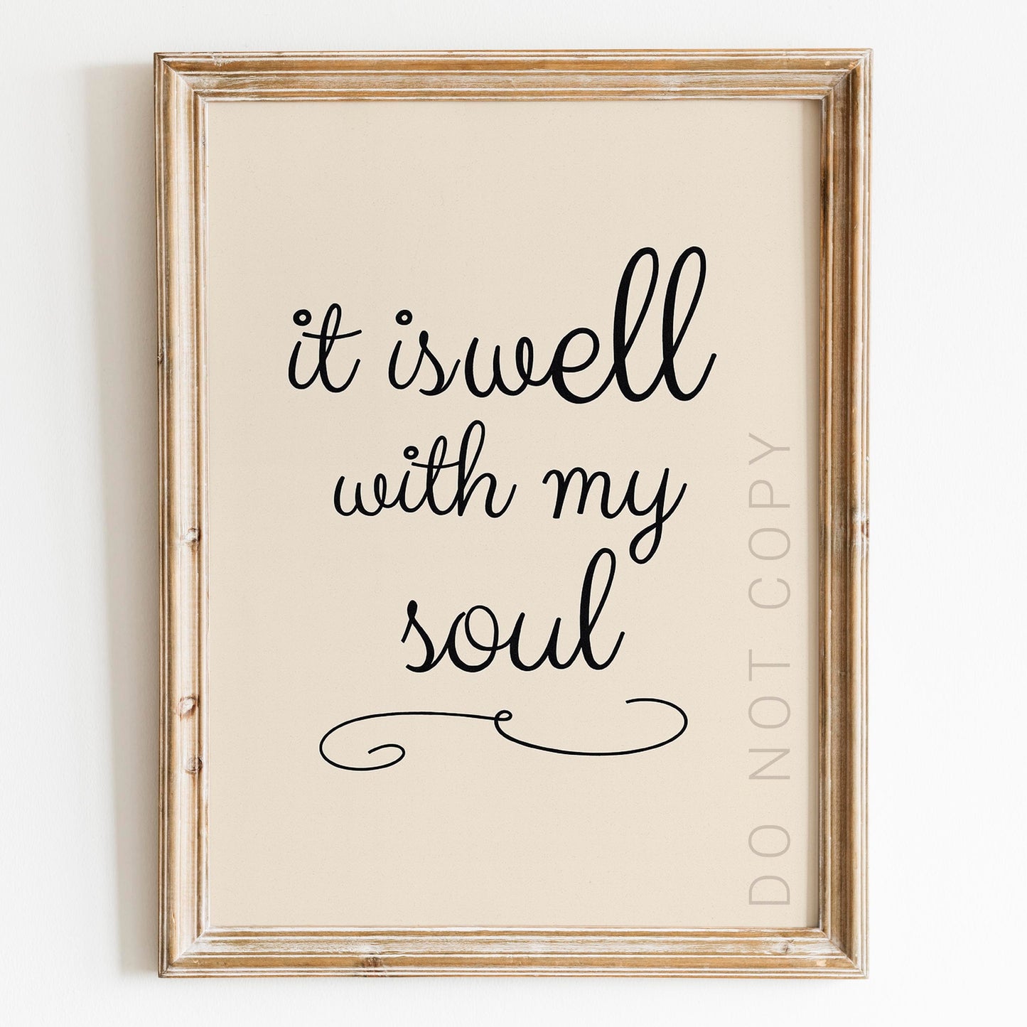 It Is Well With My Soul Wall Sign