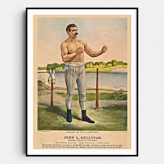 John L Sullivan Boston Strong Boy Currier & Ives