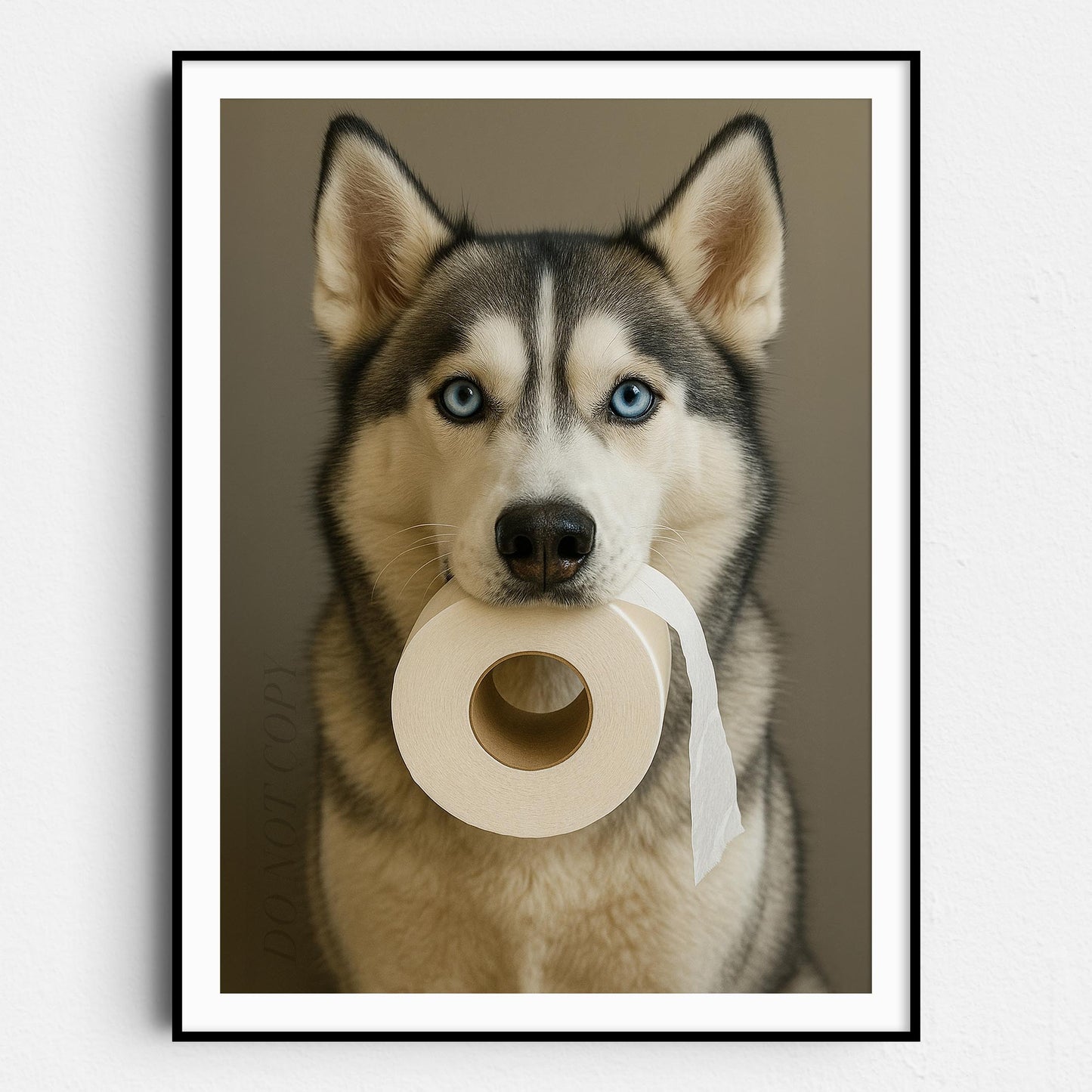 Husky Dog Toilet Paper