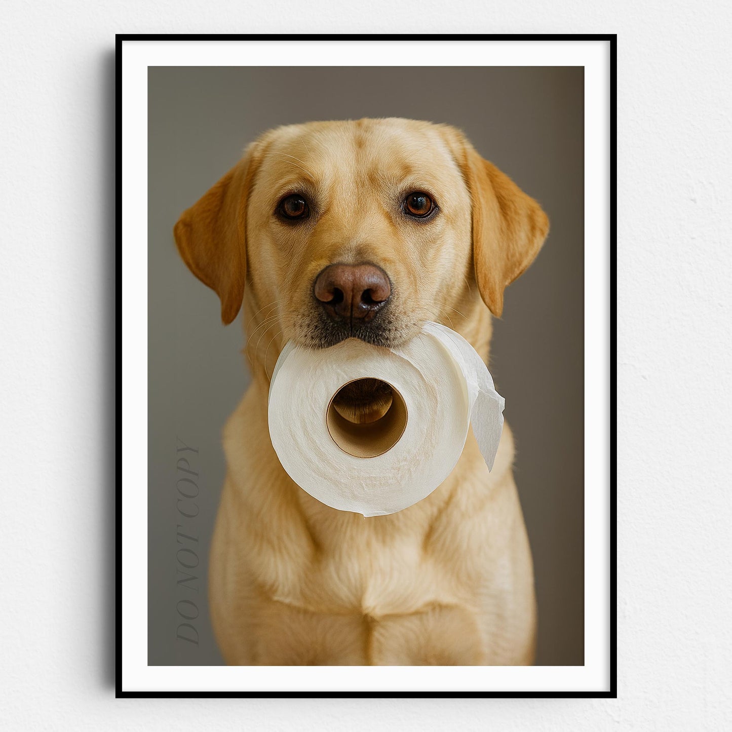 Yellow Labrador Dog Toilet Paper