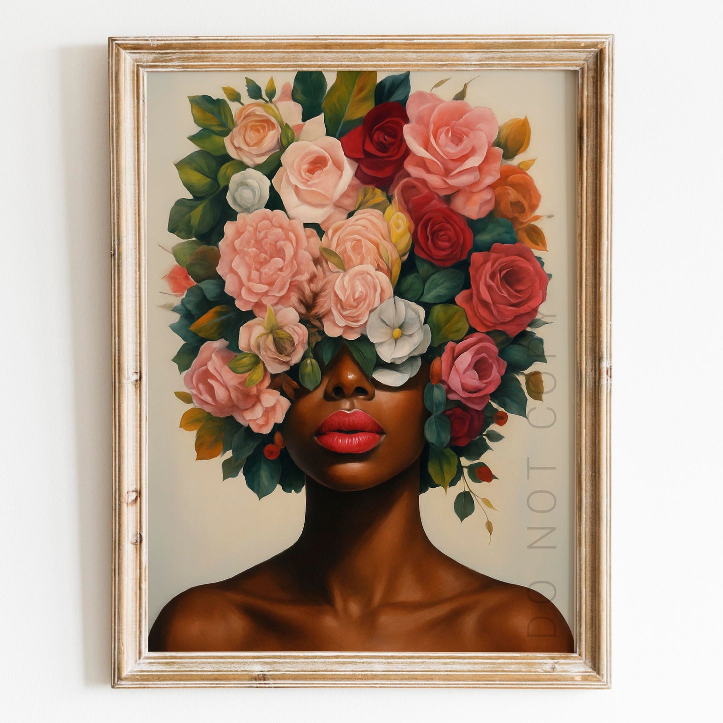 Flower Head African Woman