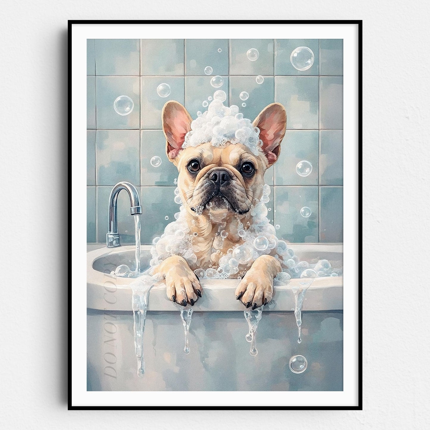 French Bulldog Bathtub Bubble Bath