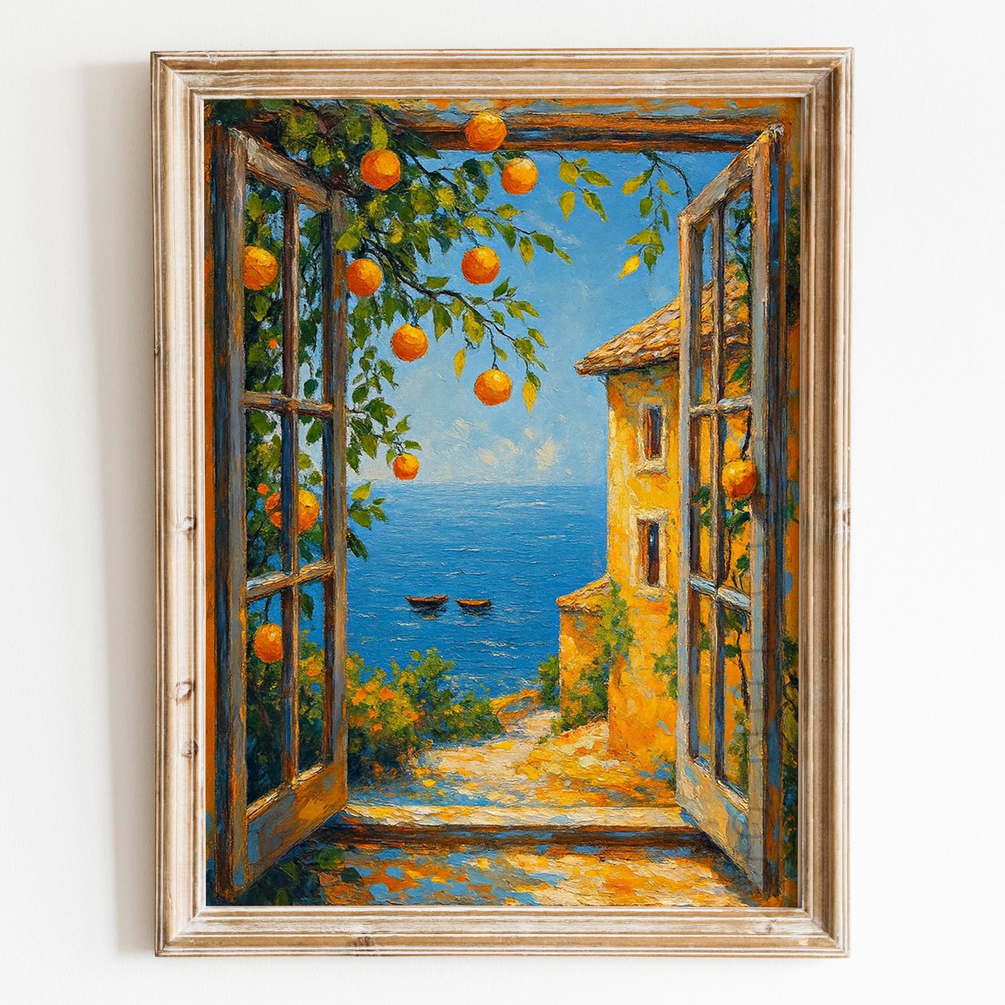 Open Window To The Sea Henri Matisse Style