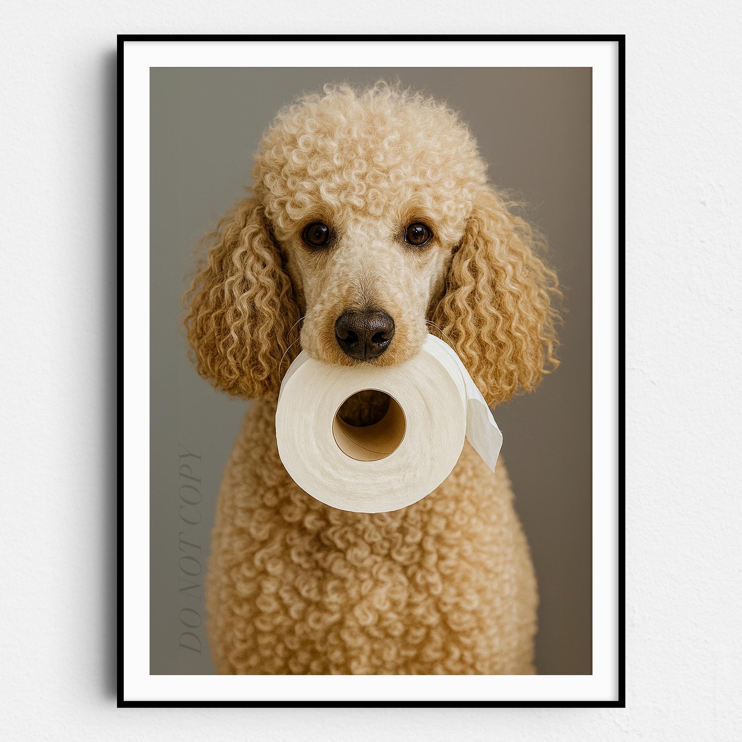 Poodle Dog Toilet Paper