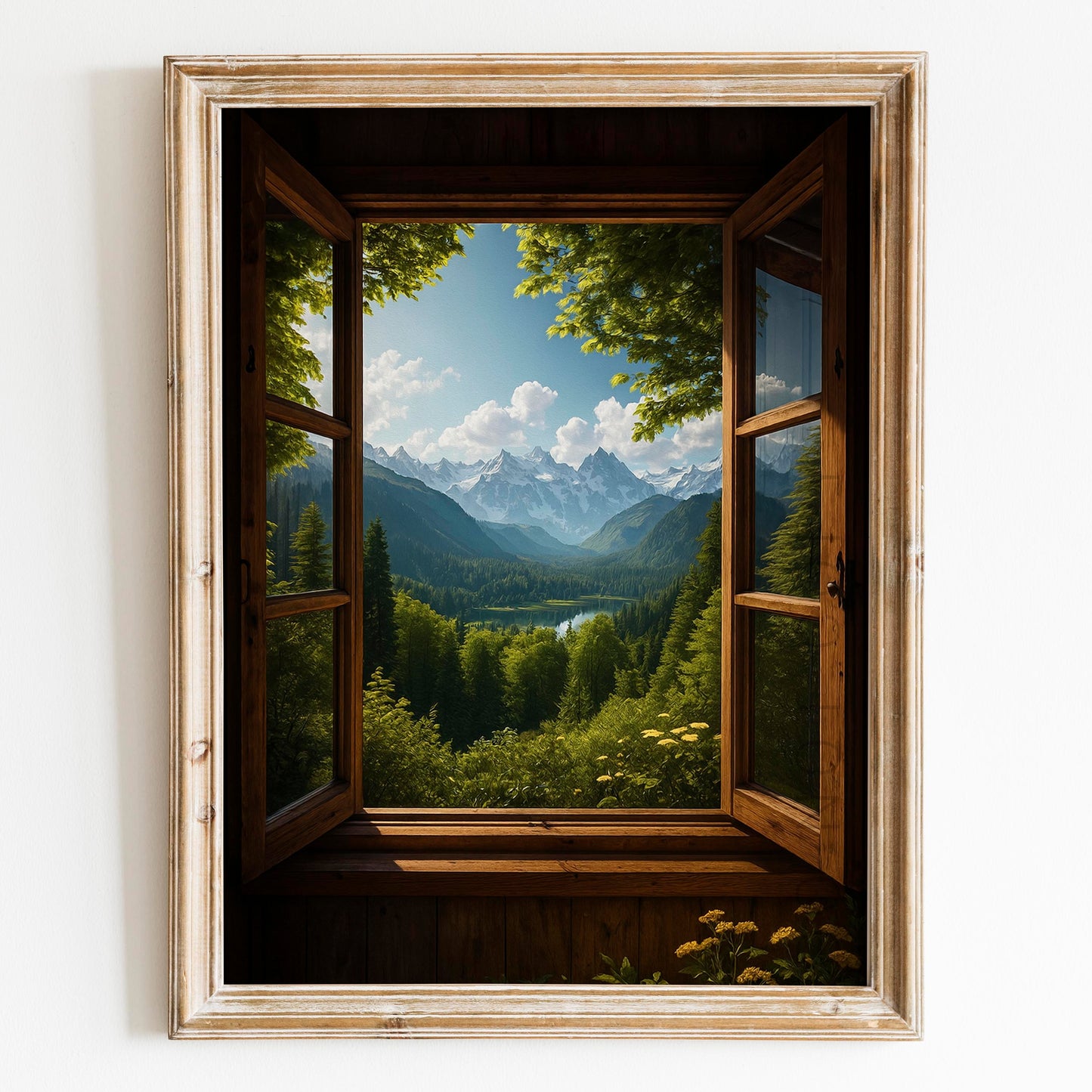 Open Window To The Mountains