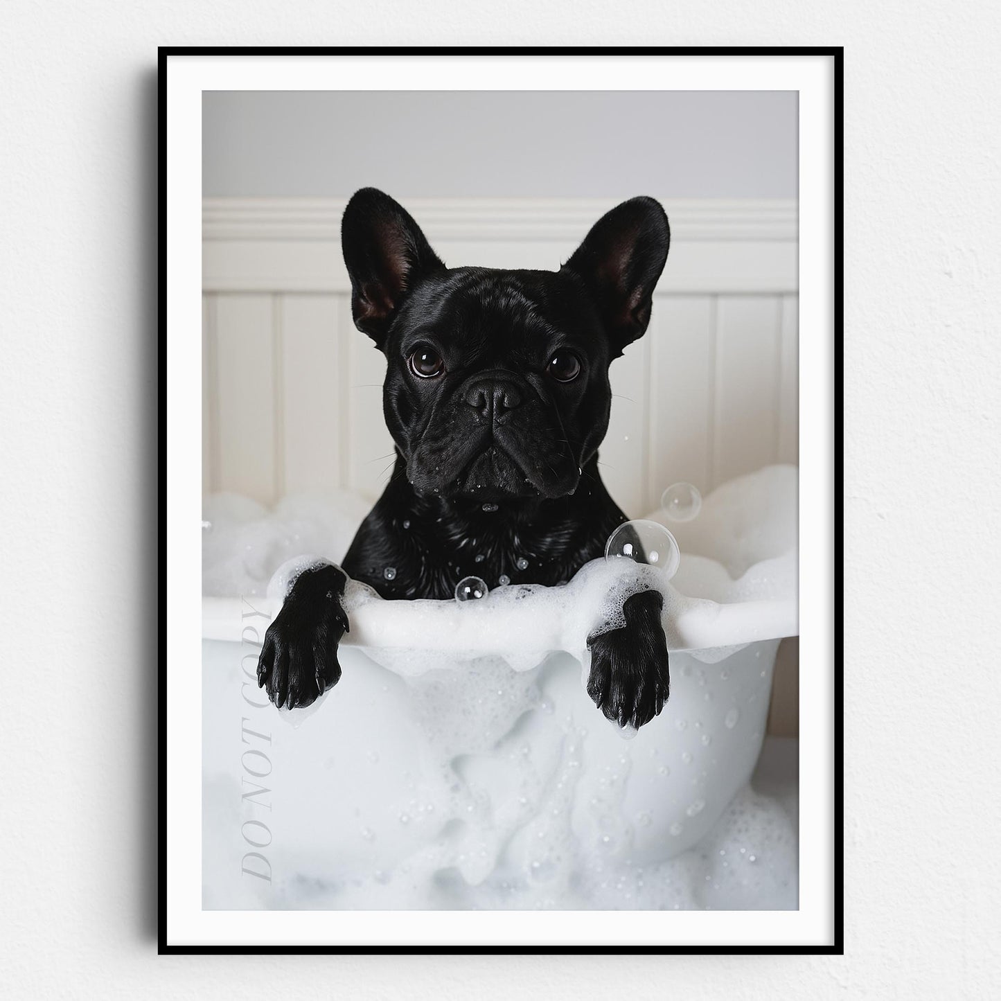 French Bulldog Bathtub Bubble Bath