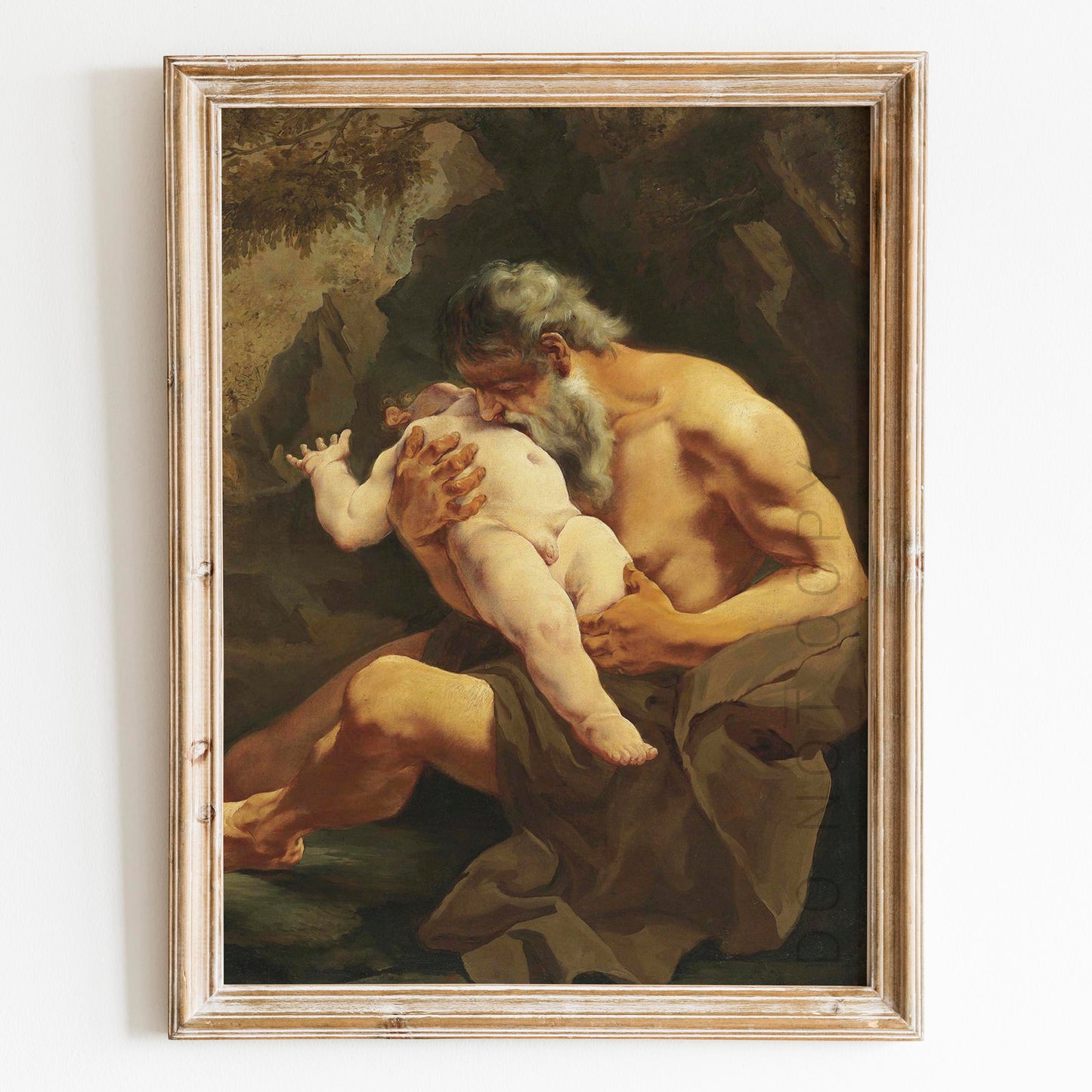 Saturn Devouring His Son by Giulia Lama