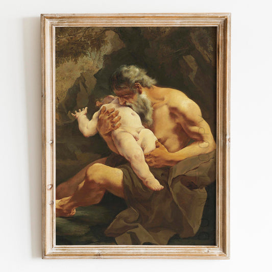 Saturn Devouring His Son by Giulia Lama