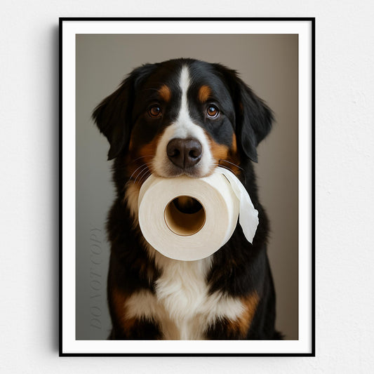 Bernese Mountain Dog Toilet Paper