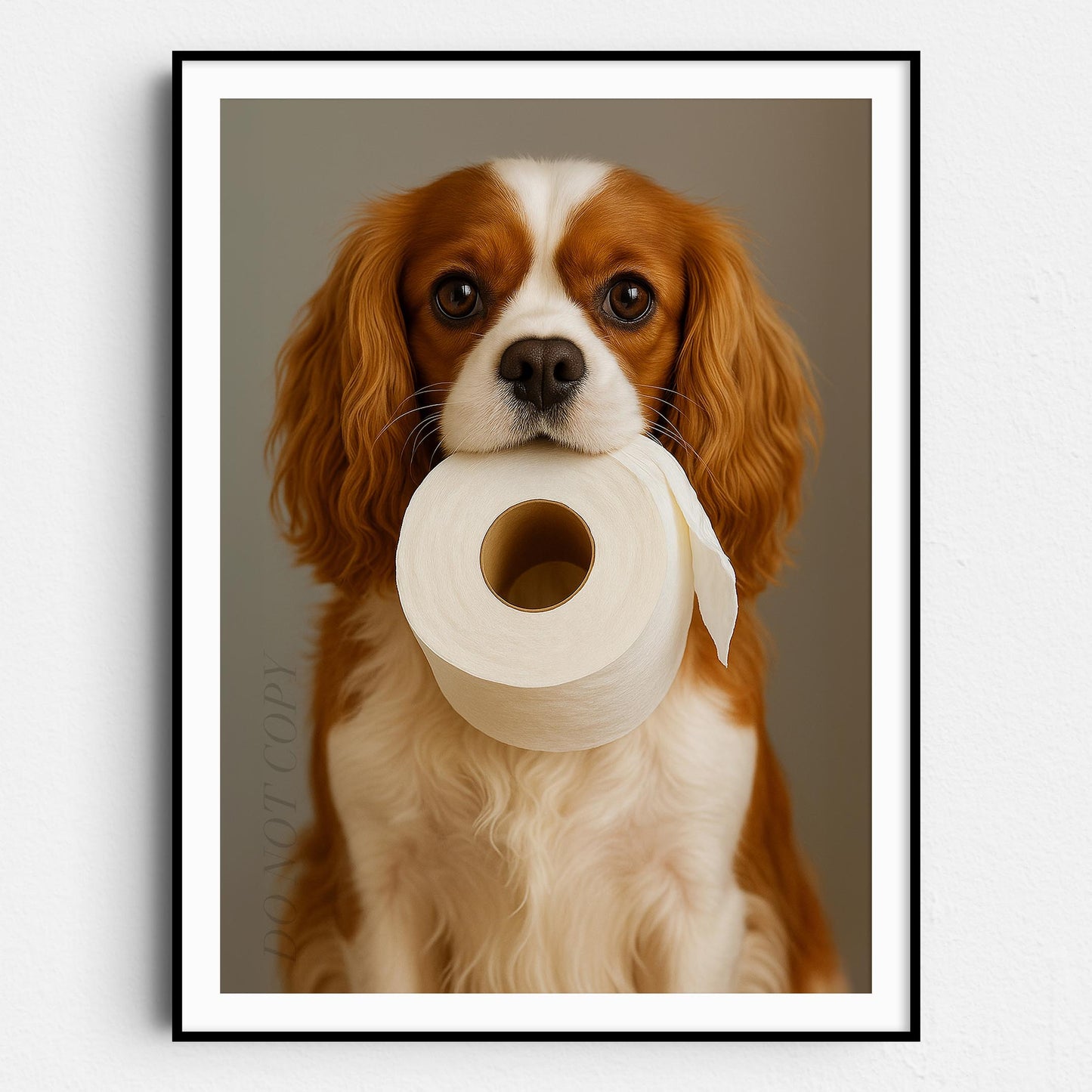 Cavalier King Charles Dog Toilet Paper