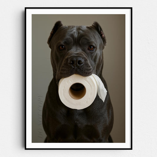 Cane Corso Dog Toilet Paper
