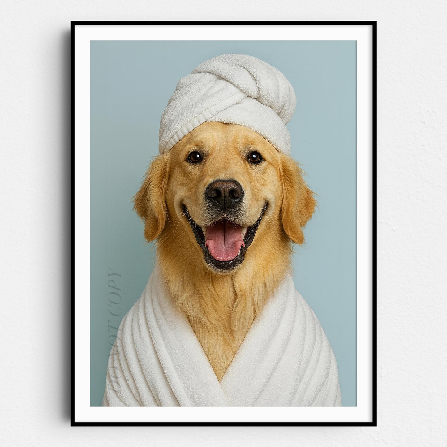 Golden Retriever Dog Bath Towel