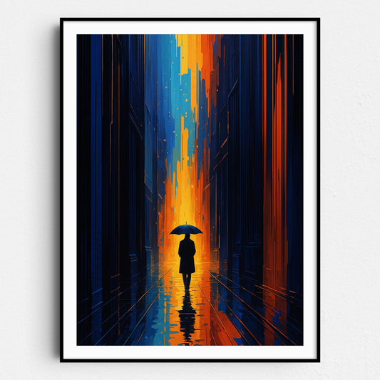 Rainy Streets Of Colors