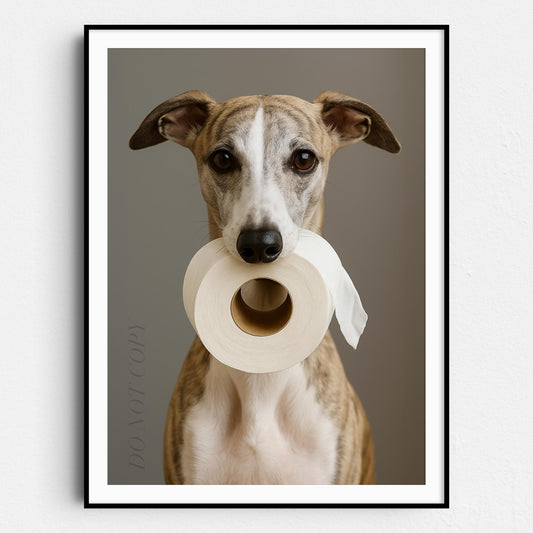 Whippet Dog Toilet Paper