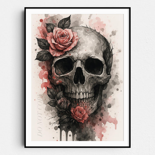 Skull Of Roses