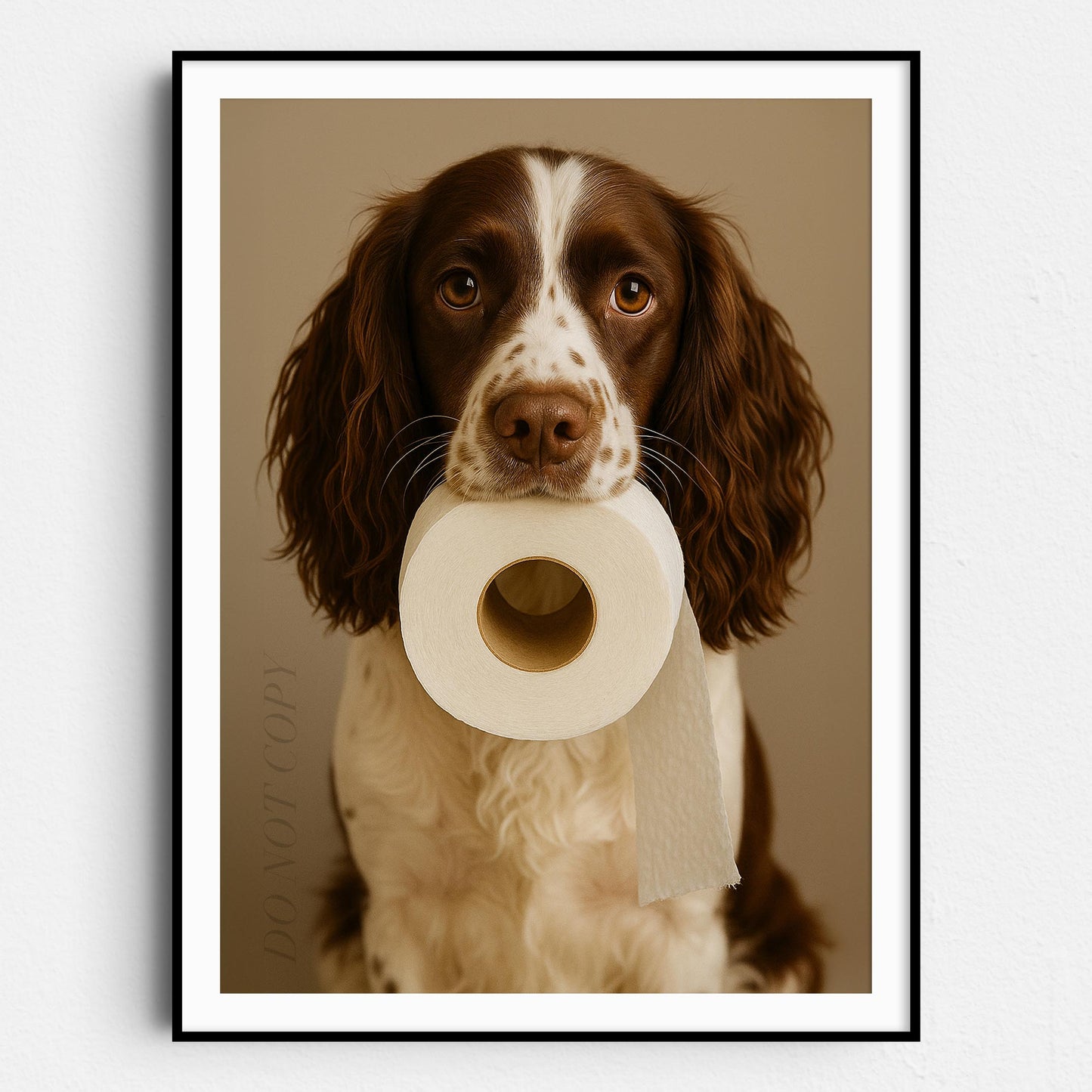 English Springer Spaniel Dog Toilet Paper