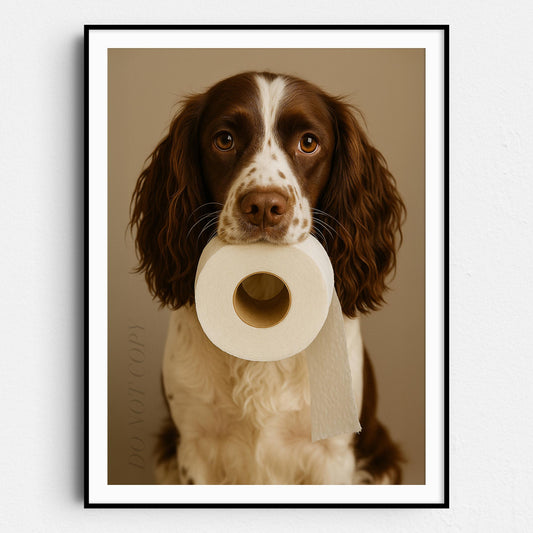 English Springer Spaniel Dog Toilet Paper